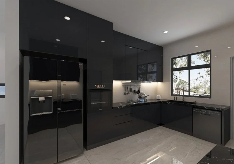 G Shape Modular Kitchen